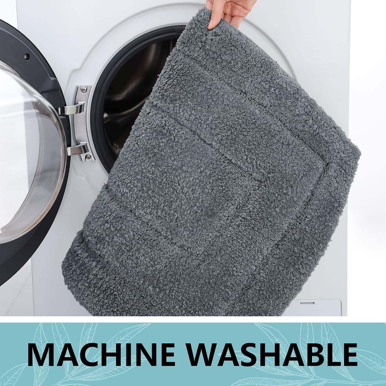 Buganda Bathroom Rugs, 44'' X 24'', Soft And Absorbent Microfiber Bath Rugs, Non-Slip Shaggy Bath Carpet, Machine Wash Dry Bath